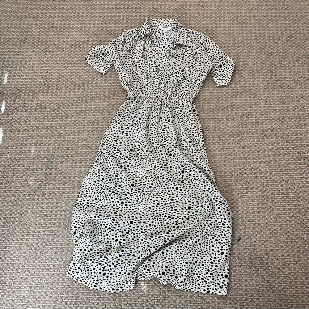 BB Dakota Black and White Midi Dress